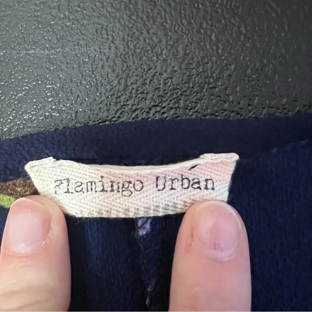 FLAMINGO Urban Navy Blue Floral Long Sleeve - Picture 2 of 4